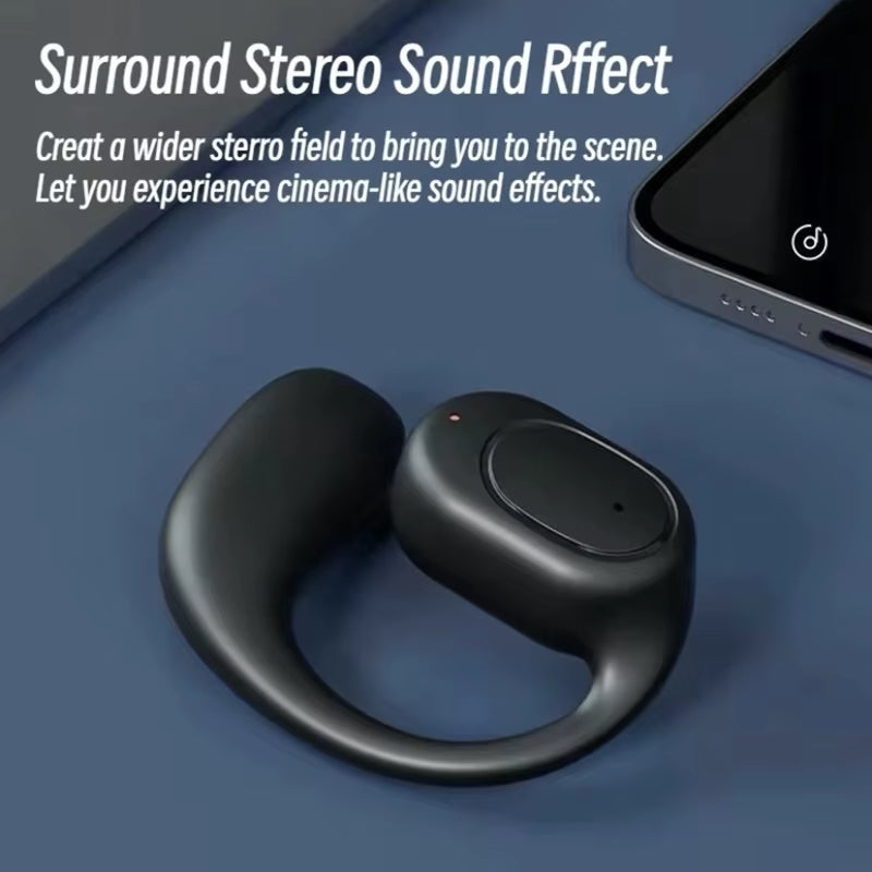 KY2 Wireless Bluetooth Earphones Air Conduction OWS Headphone Hifi Ear-Hook Music Sports Noise Cancel Headset for Smart Phones